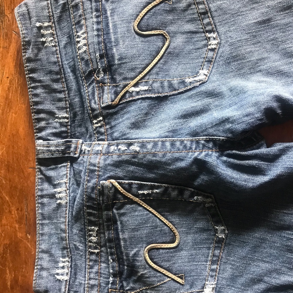 Women’s silver jeans